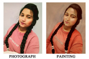 Handmade Portrait Painting Artist Near Delhi NCR India